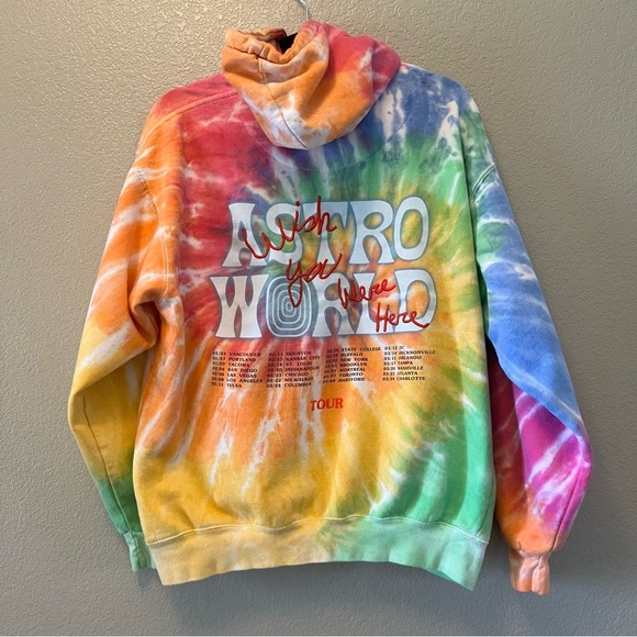 Tie-Dye Hoodie with Bear Patch - Picture 3 of 8